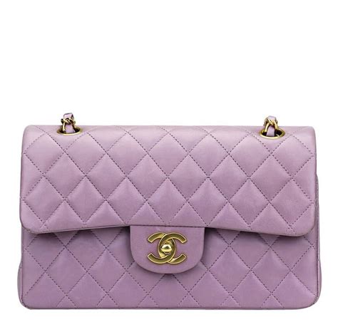 mini purple chanel bag|chanel classic flap bag lambskin.